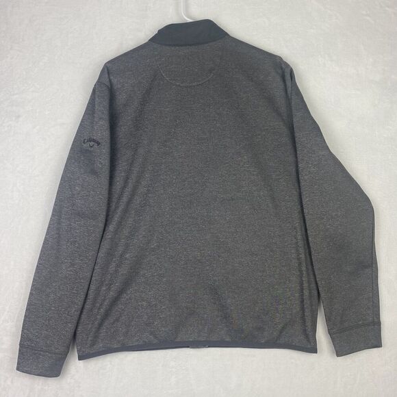 Callaway Weather Series Golf Jacket Mens Medium Gray Full Zip Pockets - Picture 2 of 9
